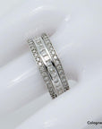 Ring Memoirering Klappbar mit 1,00ct G-si Diamant in 585/14K Weißgold Gr. 54,5