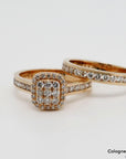 Ring Memoirering Doppelring mit 1,02ct TW-si Brillant in 585/14K Rosegold Gr. 53