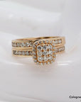 Ring Memoirering Doppelring mit 1,02ct TW-si Brillant in 585/14K Rosegold Gr. 53