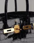Hermès Birkin 30 aus Shiny Krokodil Leder