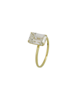Ring mit 3,06ct F-vs1 Diamant in 585/14K Gelbgold Lab. Grown IGI