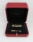 Cartier Love Armreif mittleres Modell in 750/18K Gelbgold Gr. 18 mit Box
