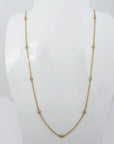 Collier / Kette mit 0,53ct TW-si Brillant in 750/18K Gelbgold 55,0 cm