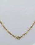 Collier / Kette mit 0,53ct TW-si Brillant in 750/18K Gelbgold 55,0 cm