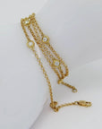 Collier / Kette mit 0,53ct TW-si Brillant in 750/18K Gelbgold 55,0 cm