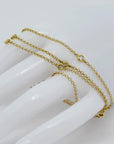 Collier / Kette mit 0,53ct TW-si Brillant in 750/18K Gelbgold 55,0 cm