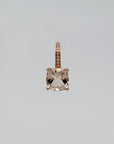 Ohrhänger Ohrringe mit 0,07ct TW-si Brillant u. 3,61ct Morganit 750/18K Rosegold