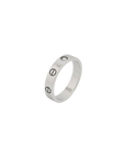 Cartier Love Ring, kleines Modell mit einem Diamanten in 750/18K Weißgold Gr. 53