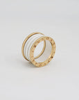 Bvlgari B-Zero 1, Ring in 750/18K Rosegold Keramik Gr. 56 mit Box und Papieren
