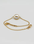 Pomellato Pom Pom Dot Armband mit Brillant, Malachit + Perlmut 750/18K Rosegold