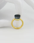 Pomellato Nudo Classic Ring mit London blue Topas in 750/18K Rosegold Gr. 51