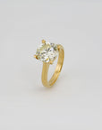 Ring Solitärring mit 3,65ct vvs2 - very leight yellow Brillant 750/18K Rosegold