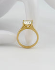 Ring Solitärring mit 3,65ct vvs2 - very leight yellow Brillant 750/18K Rosegold