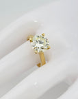 Ring Solitärring mit 3,65ct vvs2 - very leight yellow Brillant 750/18K Rosegold