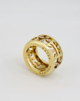Patek Philippe Calatrava Ring mit 0,396ct Brillant in 750/18K Gelbgold Gr. 53