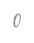 Tiffany & Co. Ring Solitärring mit 0,21ct F-vvsi Brillant in 950`er Platin Gr. 57