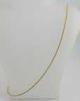Kette Spiralkette Schlangenkette in 750/18K Gelbgold Länge 55 cm
