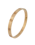 Cartier Love Armreif klassisches Modell mit 4 Diamanten 750/18K Rosegold Gr. 18