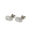 Ohrstecker mit 3,13ct E-vs 1 Diamant Lab Grown in 750/18K Weißgold IGI Expertise