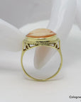 Ring mit Gemme in 585/14K Gelbgold Gr. 57
