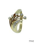Ring mit ca. 0,20ct W-si Brillant in 585/14K Gelbgold Gr. 56