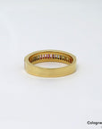 Ring Rainbow mit 0,90ct Saphir und 0,26ct G-vs Brillant in 750/18K Gelbgold
