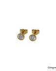 Ohrstecker Zarge mit 0,54ct TW-vsi Brillant in 750/18K Gelbgold