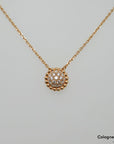 Van Cleef & Arpels Collier Anhänger Perlée 0,34ct Brillant 750/18K Roségold UVP.: 7.800,-€
