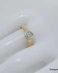 Ring Solitärring mit ca. 0,25ct I-IF Brillant in 585/14K Weiß-/Gelbgold Gr. 56