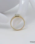Ring Solitärring mit ca. 0,25ct I-IF Brillant in 585/14K Weiß-/Gelbgold Gr. 56