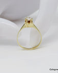 Ring Solitärring mit 0,21ct TW-vsi Brillant in 585/14K Gelbgold Gr. 55