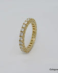 Ring Memoirering mit 1,88ct E-F/vsi Brillant in 750/18K Gelbgold Gr. 54