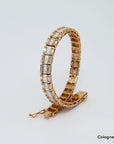 Armband Tennisarmband mit 6,61ct E-F/vvs Diamant in 750/18K Rosegold 18 cm