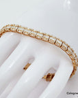 Armband Tennisarmband mit 6,61ct E-F/vvs Diamant in 750/18K Rosegold 18 cm