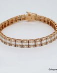 Armband Tennisarmband mit 6,61ct E-F/vvs Diamant in 750/18K Rosegold 18 cm