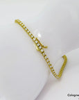 Armband Tennisarmband mit 1,88ct F-G/si Brillant in 750/18K Gelbgold 18,5cm