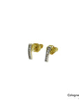Ohrstecker mit 0,06ct F-G/si Brillant in 750/18K Gelbgold