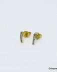 Ohrstecker mit 0,06ct F-G/si Brillant in 750/18K Gelbgold