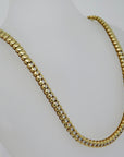 Collier Tenniskette mit ca. 3,57ct W-si Brillant in 750/18K Gelbgold