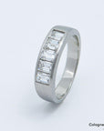 01ct W-si Diamant in 900`er Platin Gr. 52