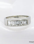 01ct W-si Diamant in 900`er Platin Gr. 52