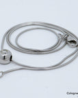 10ct W-si Brillant in 750/18K + 585/14K Weißgold Länge 40cm