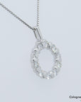 00ct TW-vsi Brillant in 750/18K Weißgold Länge 42cm