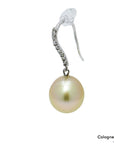Ohrhänger mit goldenen Südseeperlen und 0