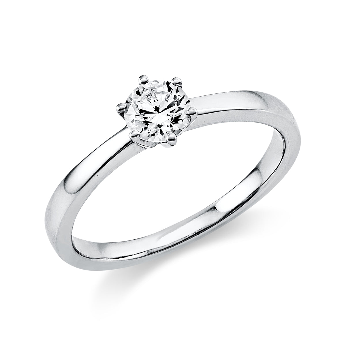 Ring 6er-Krappe 14 kt WG, GIA2226536784