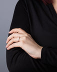 Ring 4er-Krappe 18 kt WG