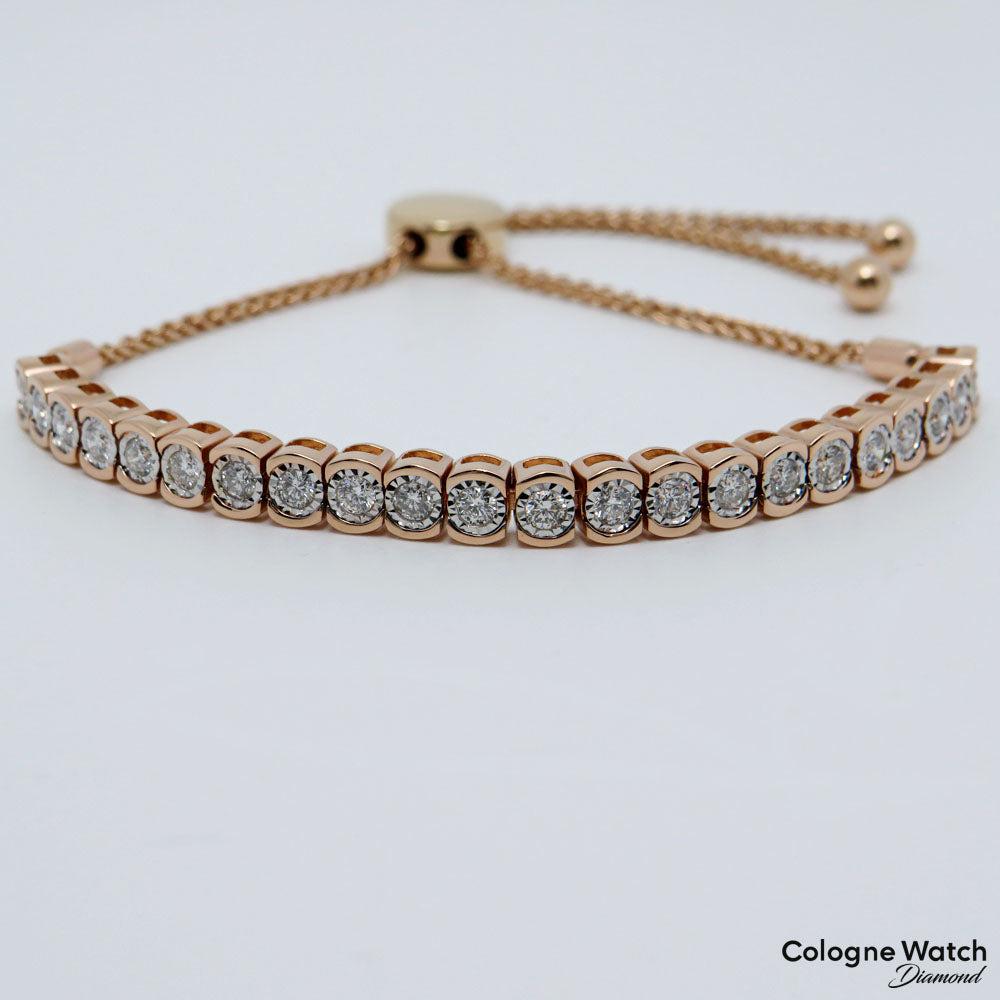 00ct W/si Brillant in 585/14K Weiß-/Rosegold 