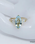 00ct Aquamarin und ca. 0