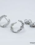 Jaibor Ohrstecker mit 0,52ct GH-si Brillant in 750/18K Weißgold