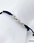 Jaibor Zugarmband mit 0,45ct GH-si Brillant in 750/18K Weißgold / Nylon